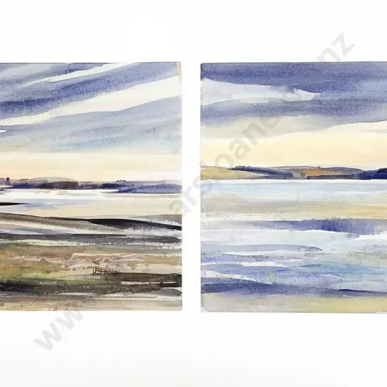 Les Finch (1940 - 2020) - Two Watercolours (Unframed)