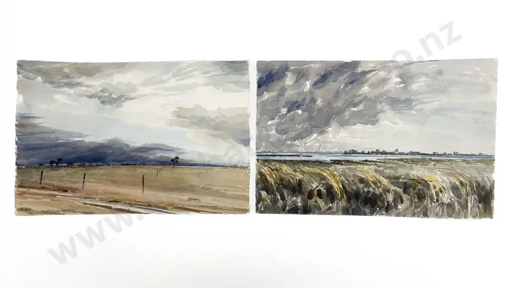 Les Finch (1940 - 2020) - Two Watercolours (Unframed) Image 1++