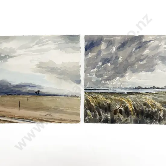 Les Finch (1940 - 2020) - Two Watercolours (Unframed)