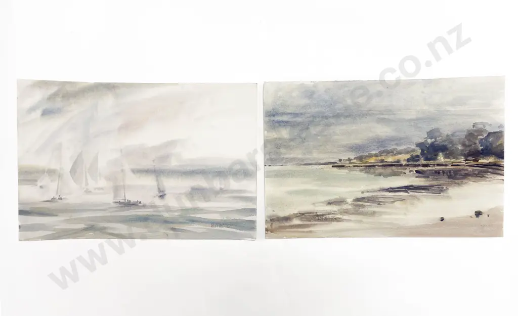 Les Finch (1940 - 2020) - Two Watercolours (Unframed) Image 1++