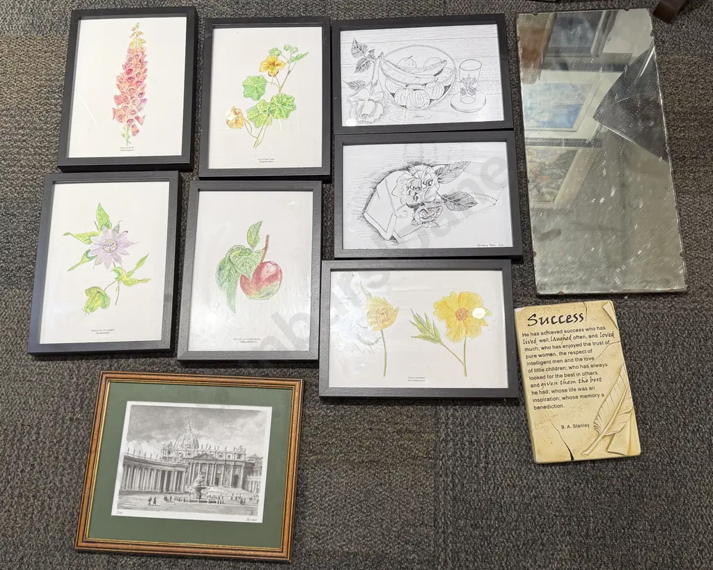 Qty of Assorted Framed Prints & Mirror Image 1++