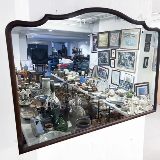 Mahogany Framed Wall Mirror