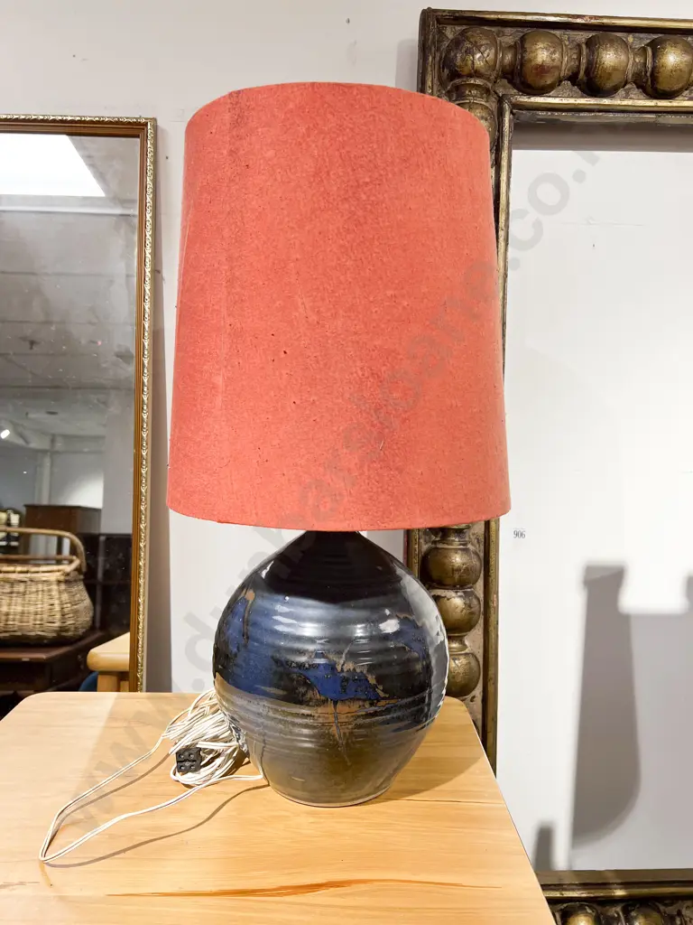 Glazed Pottery Table Lamp Image 1++