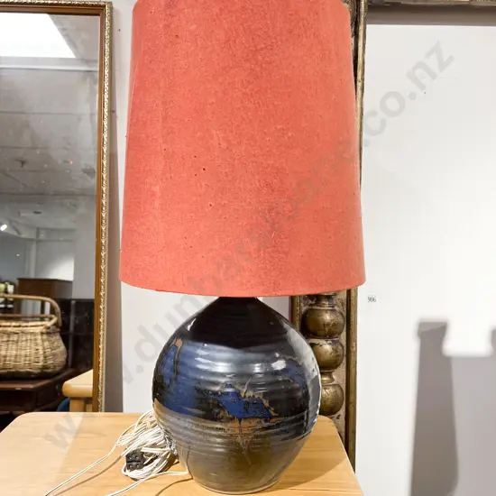 Glazed Pottery Table Lamp