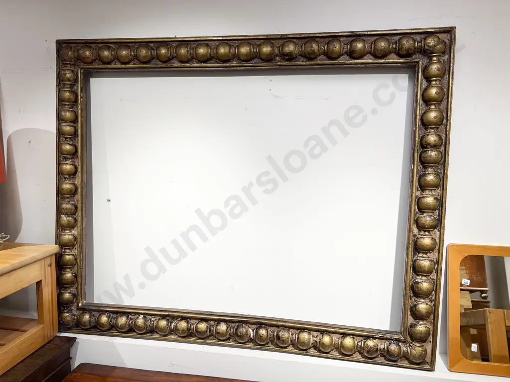 Large Antique Frame with All Over Bobbin Turned Decoration Image 1++