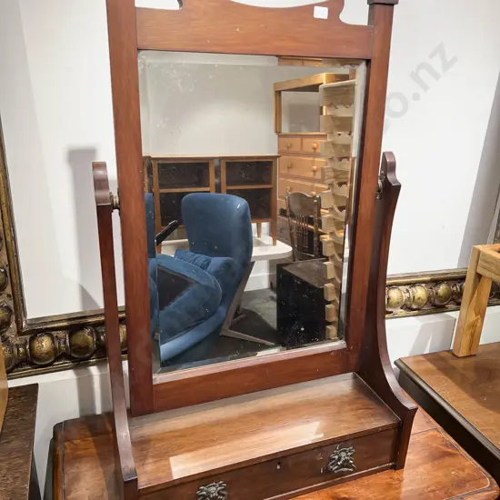 Toilet Swing Mirror with Single Drawer to Base