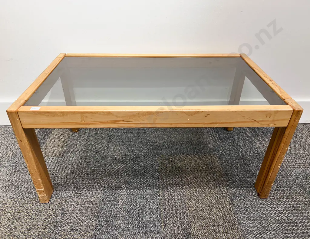 Glass Top Rectangular Coffee Table Image 1++