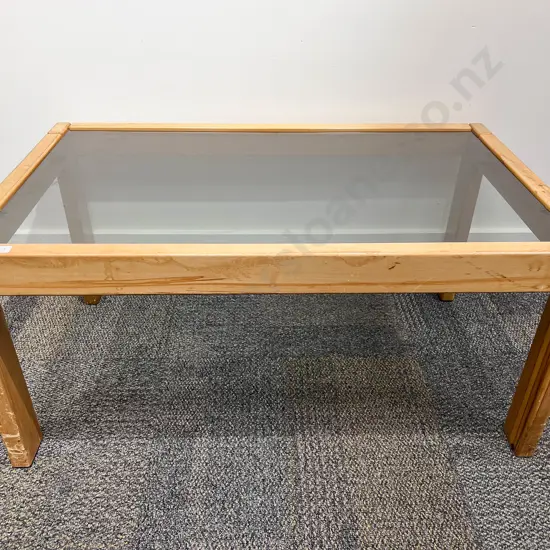 Glass Top Rectangular Coffee Table