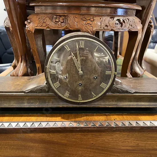 Mahogany Mantel Clock