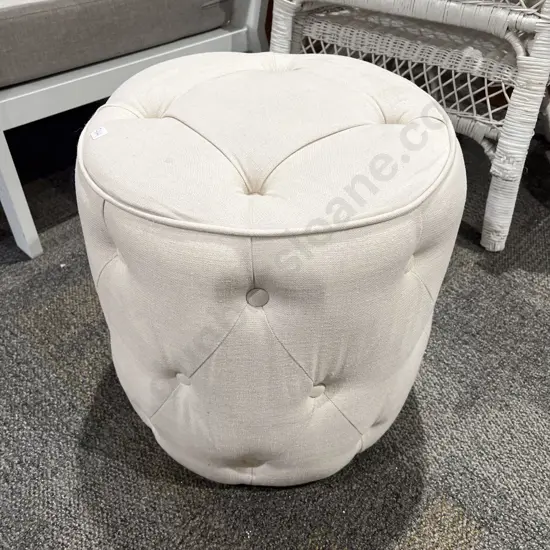 Buttoned Foot Stool