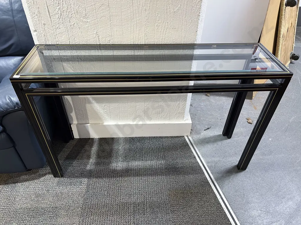 Modern Glass Top Console Table Image 1++