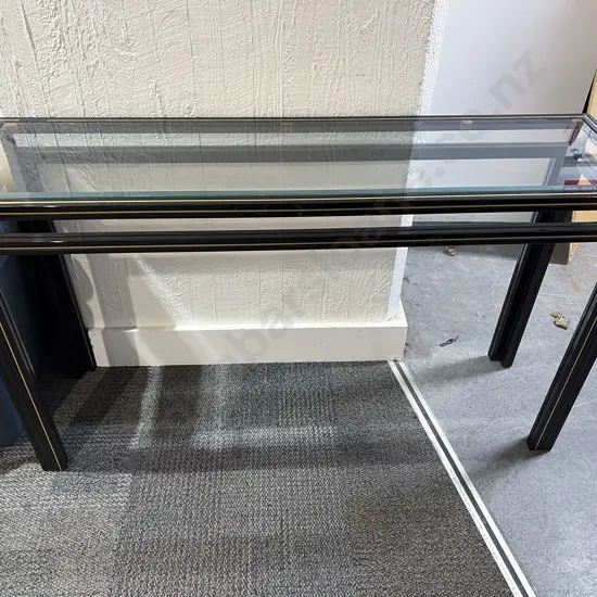 Modern Glass Top Console Table