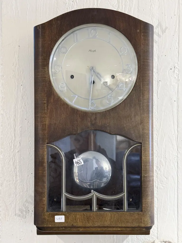 German Art Deco Wall Clock Image 1++