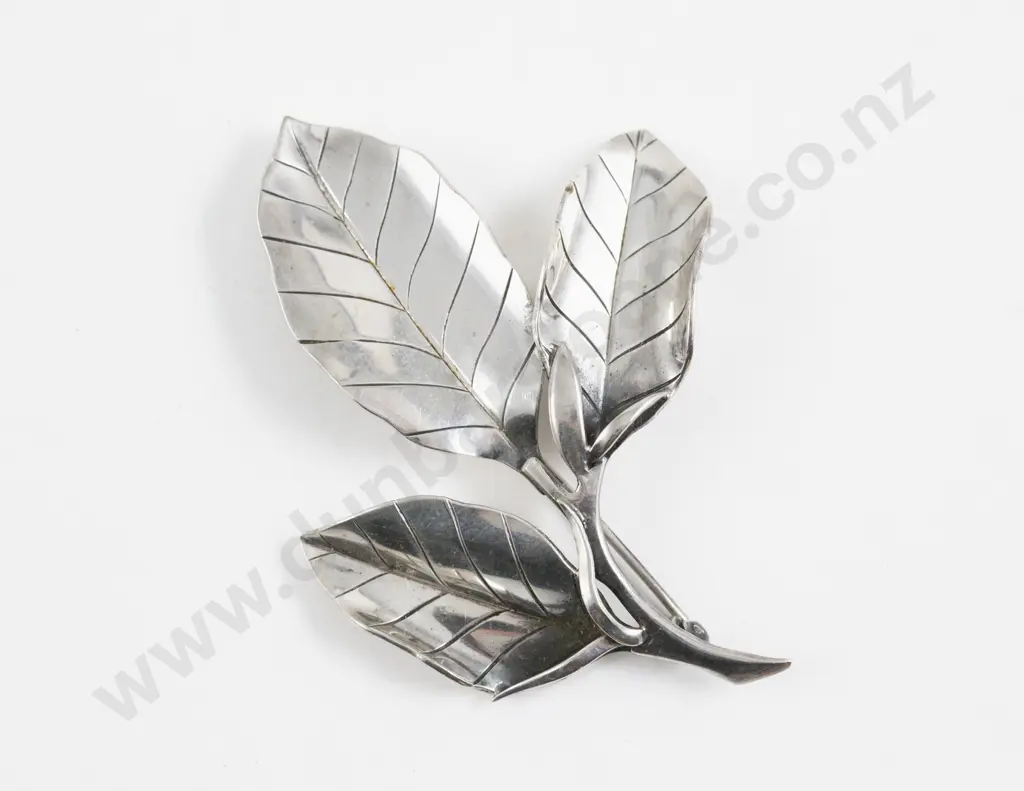 Anton Michelsen (Denmark) Vintage S/S Brooch Image 1++
