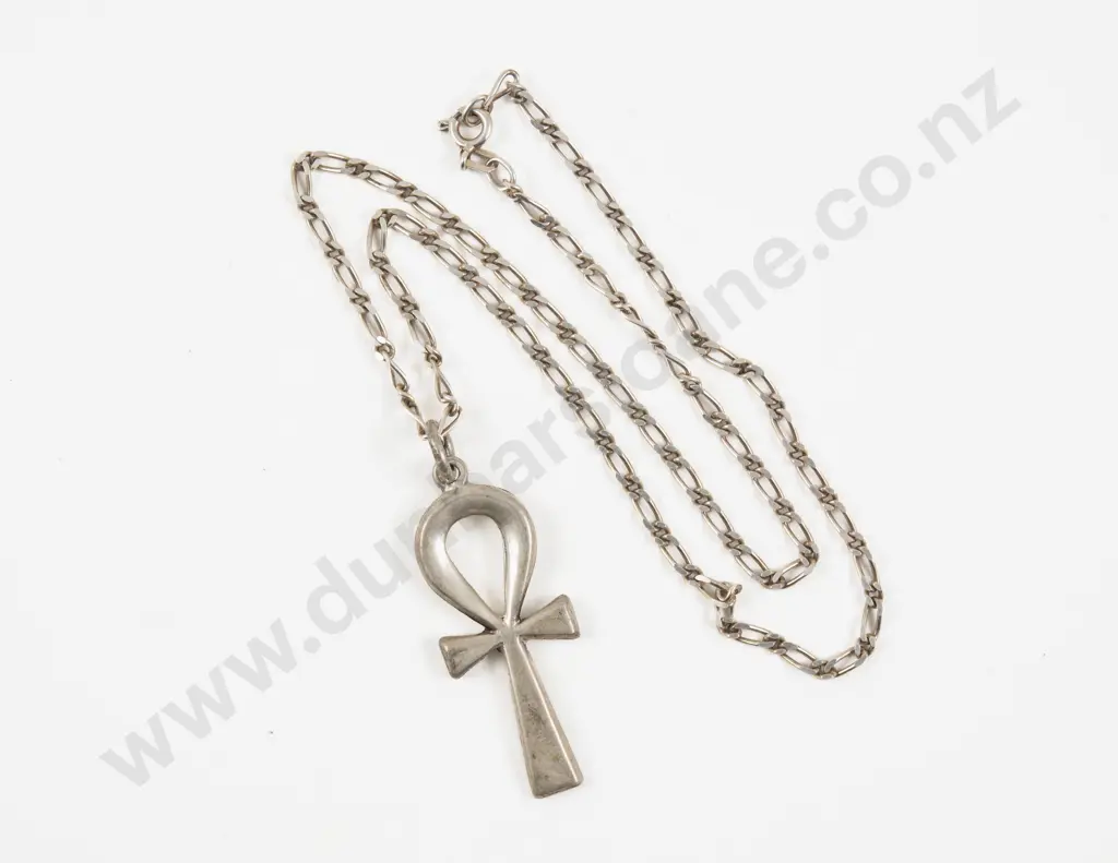 Egyptian Silver Ankh Pendant Image 1++