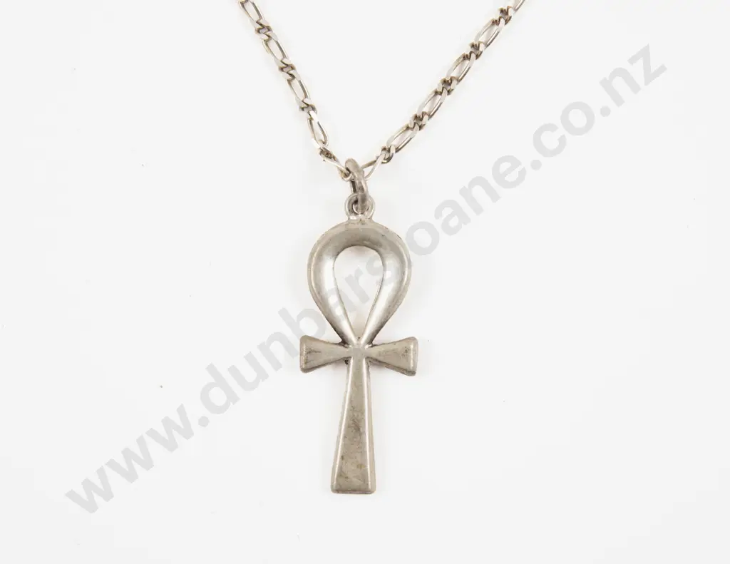 Egyptian Silver Ankh Pendant Image 1++