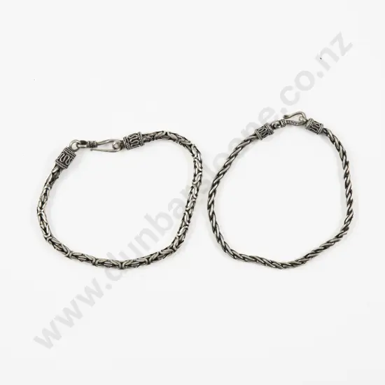 Two Egyptian Silver Bracelets