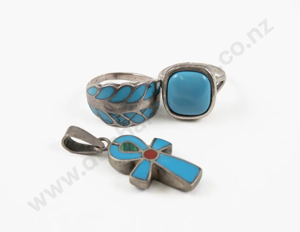 Collection of S/S and Turquoise Jewellery Image 1++