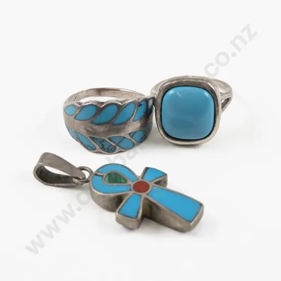 Collection of S/S and Turquoise Jewellery