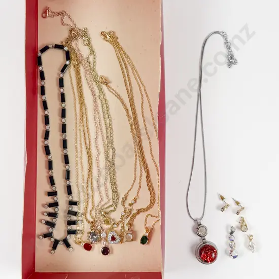 Collection of Assorted Crystal Set Costume Jewellery
