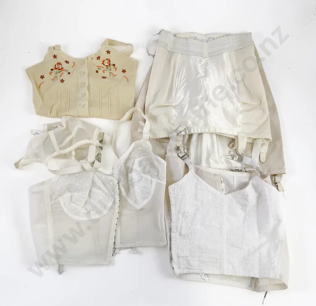 Various Girdles Suspender Belt and Embroidered Vest Image 1++