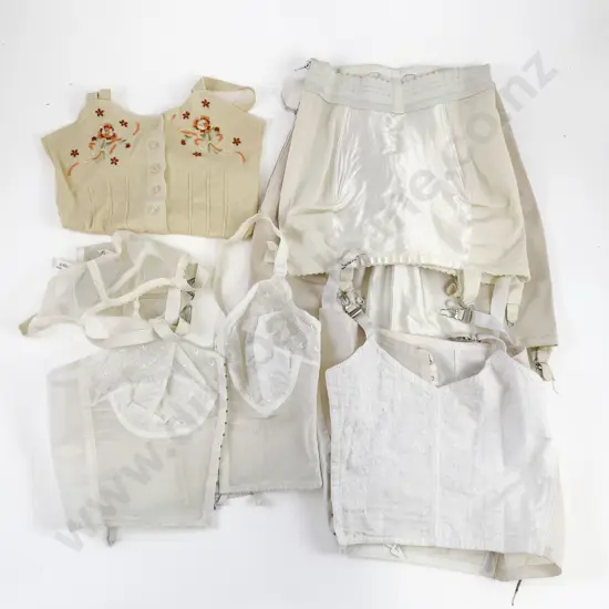 Various Girdles Suspender Belt and Embroidered Vest
