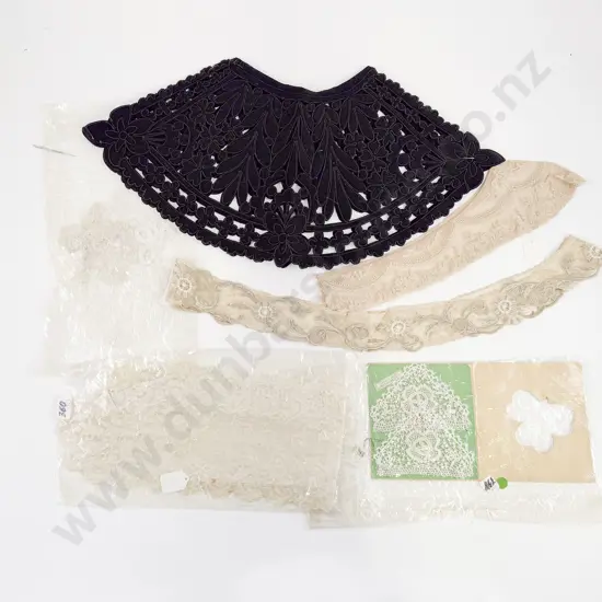 Antique Lace Collars and Inserts with Victorian Two Piece Collar