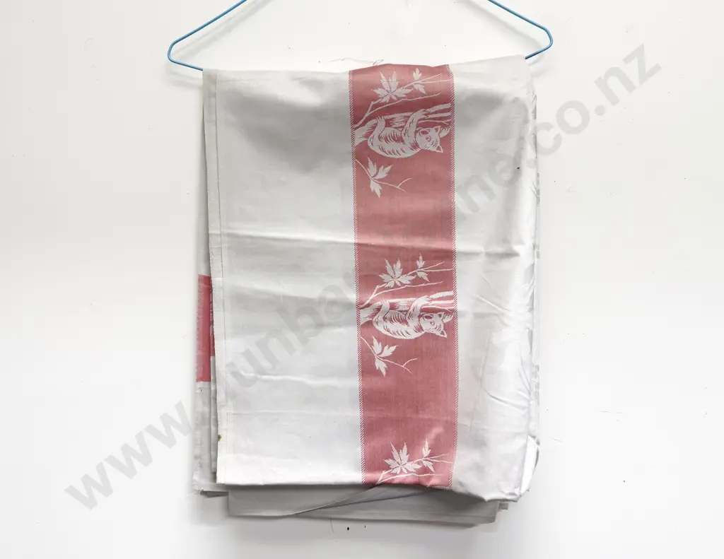 Starched Linen Table Cloth with Koala Bear Pattern Image 1++