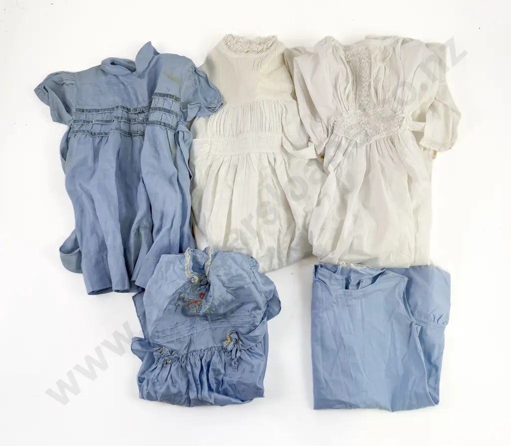 Two Edwardian Cotton Lace Cot Gowns and Two Toddlers Outfits Image 1++