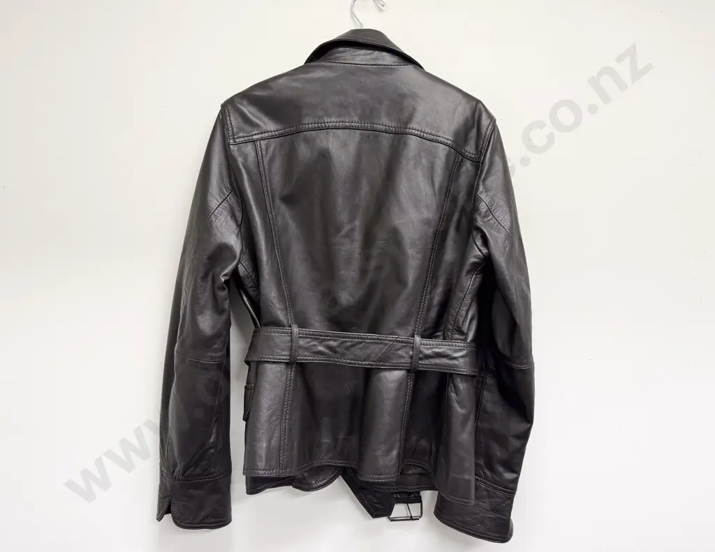Wallace Sacks 'Leather Collection' Brown Leather Jacket Image 1++