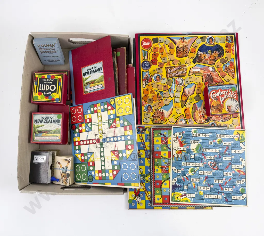 Collection of Vintage Board Games and Playing Cards Image 1++