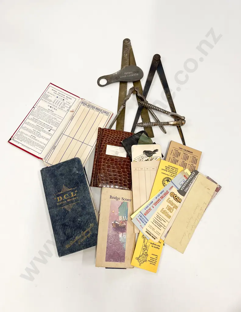 Box of Bridge Card Books and Assorted Image 1++