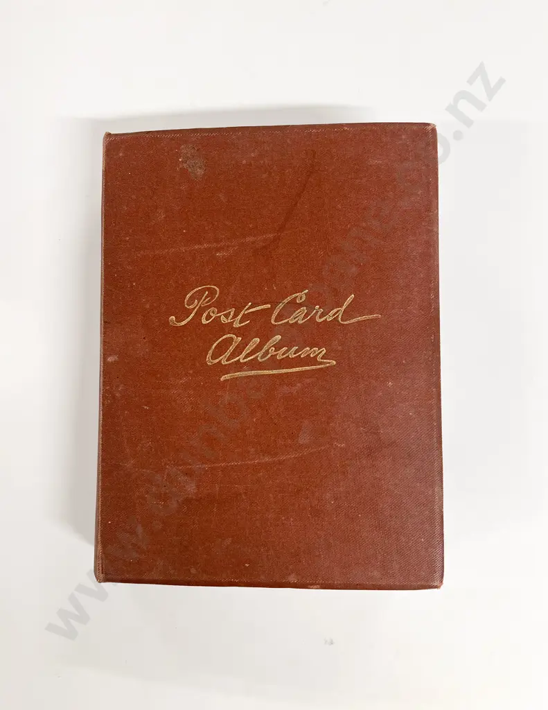 Vintage Postcard Album mainly mid C20th scenic cards and B&W movie star photo including Marilyn Monroe Image 1++