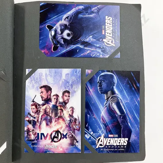 Vintage Postcard Album mainly modern Avengers and Super Hero Cards