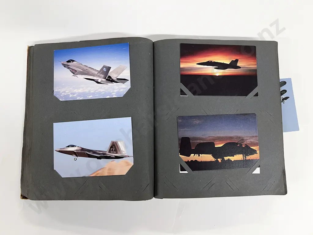Vintage Postcard Album mainly modern Jet Fighter Plane Cards Image 1++