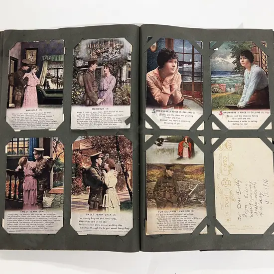 Vintage Postcard Album mainly vintage cards Beauties Scenic and Novelties