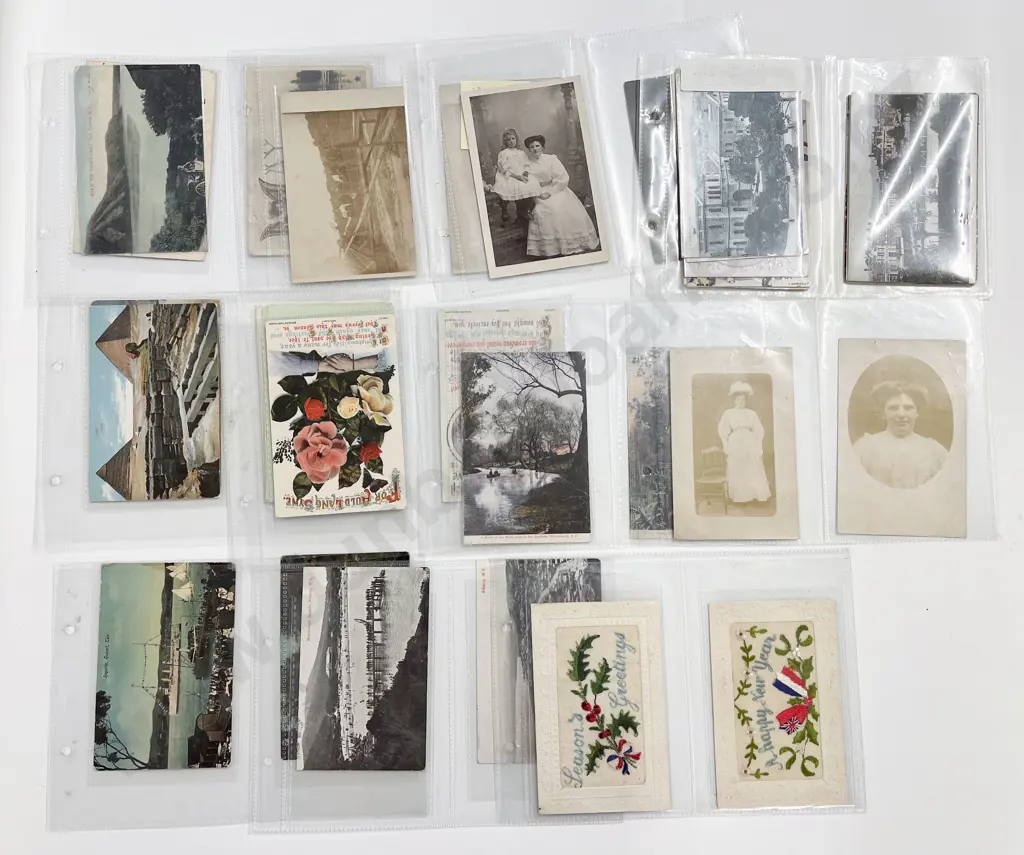 Small Collection WWI Postcards Pertaining to James Gynes 7/724 Trooper and Family Image 1++