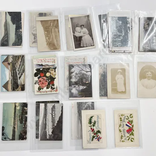 Small Collection WWI Postcards Pertaining to James Gynes 7/724 Trooper and Family