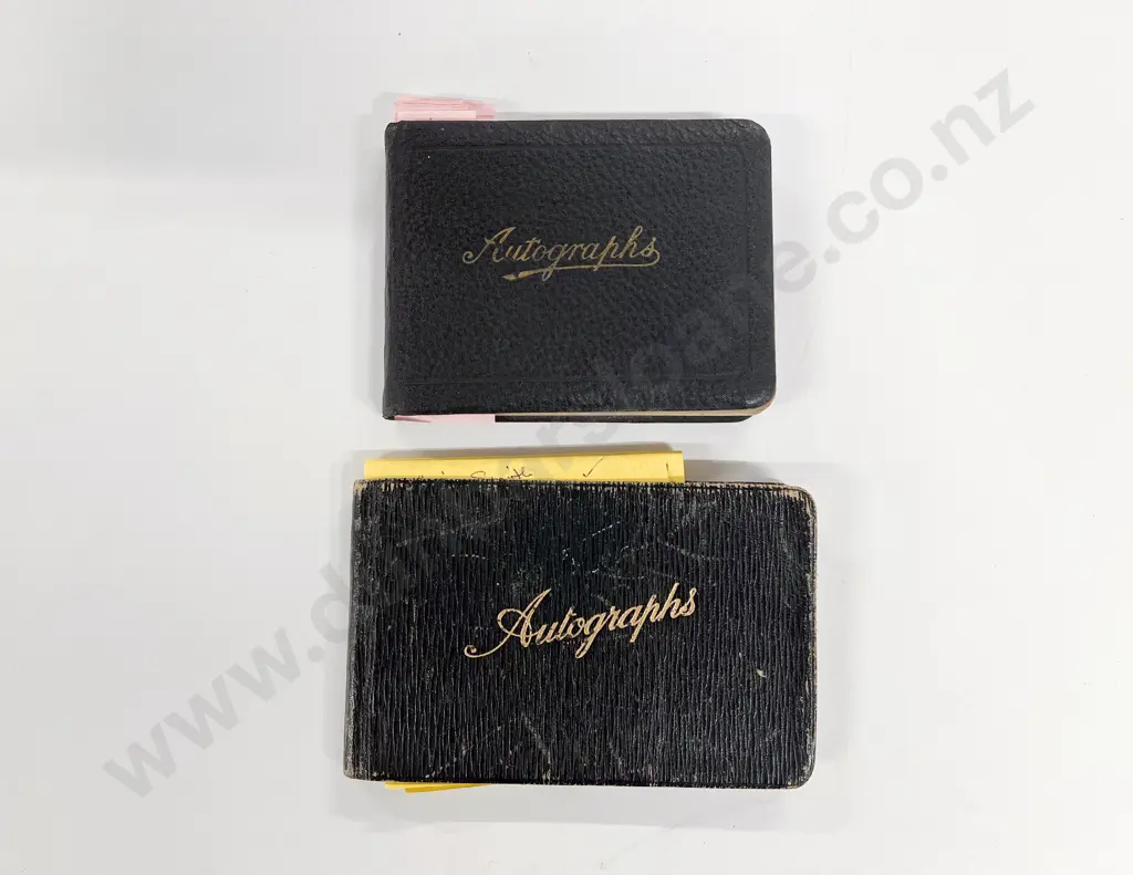 Two Antique Autograph Albums with some WWI Service Men Identified Image 1++