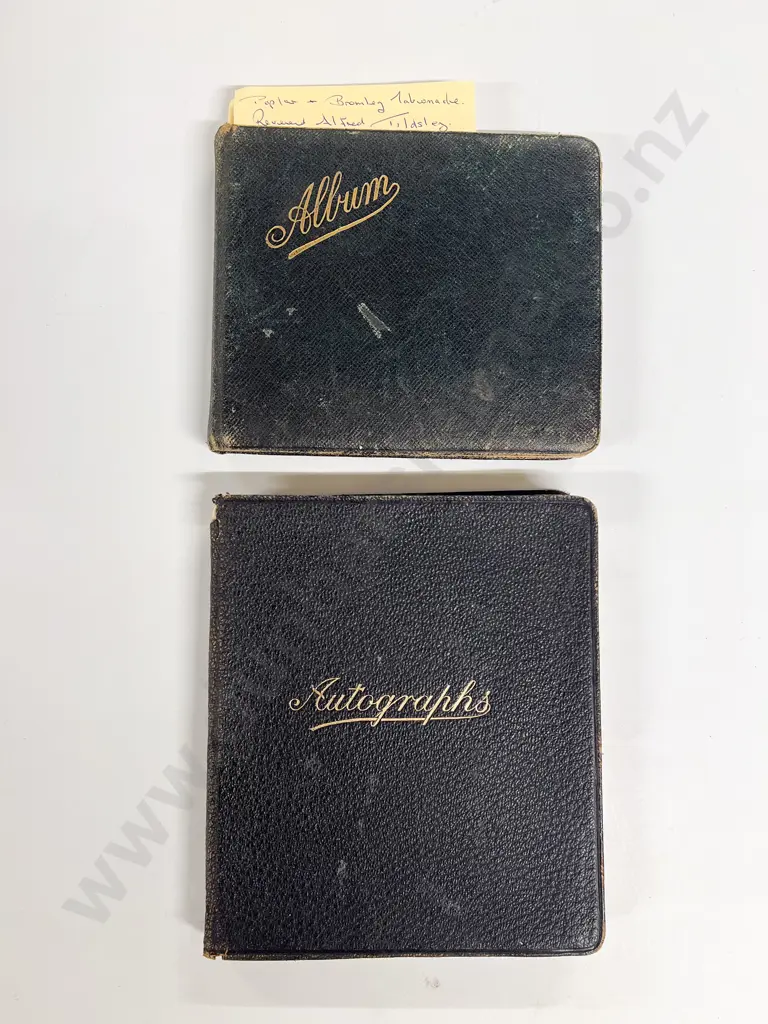 Two Antique Autograph Albums Image 1++