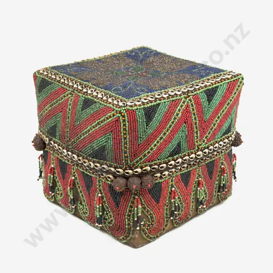 Small Woven Beadwork Box