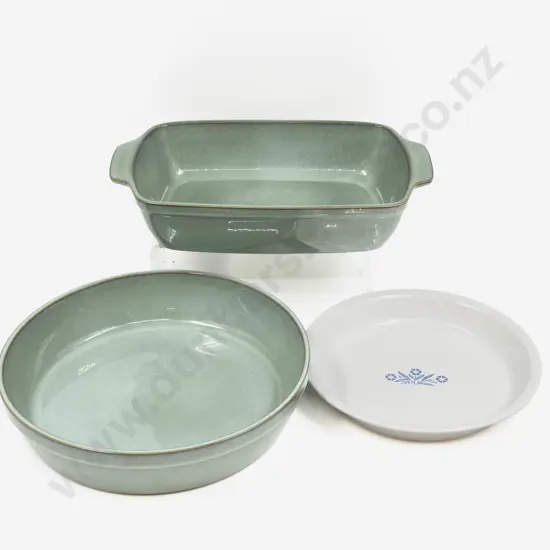 Two Denby "Regency Green" Dishes & Other