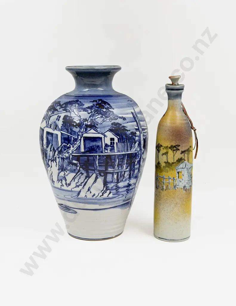 Two Pieces of Pottery by Roger Bagshaw Image 1++