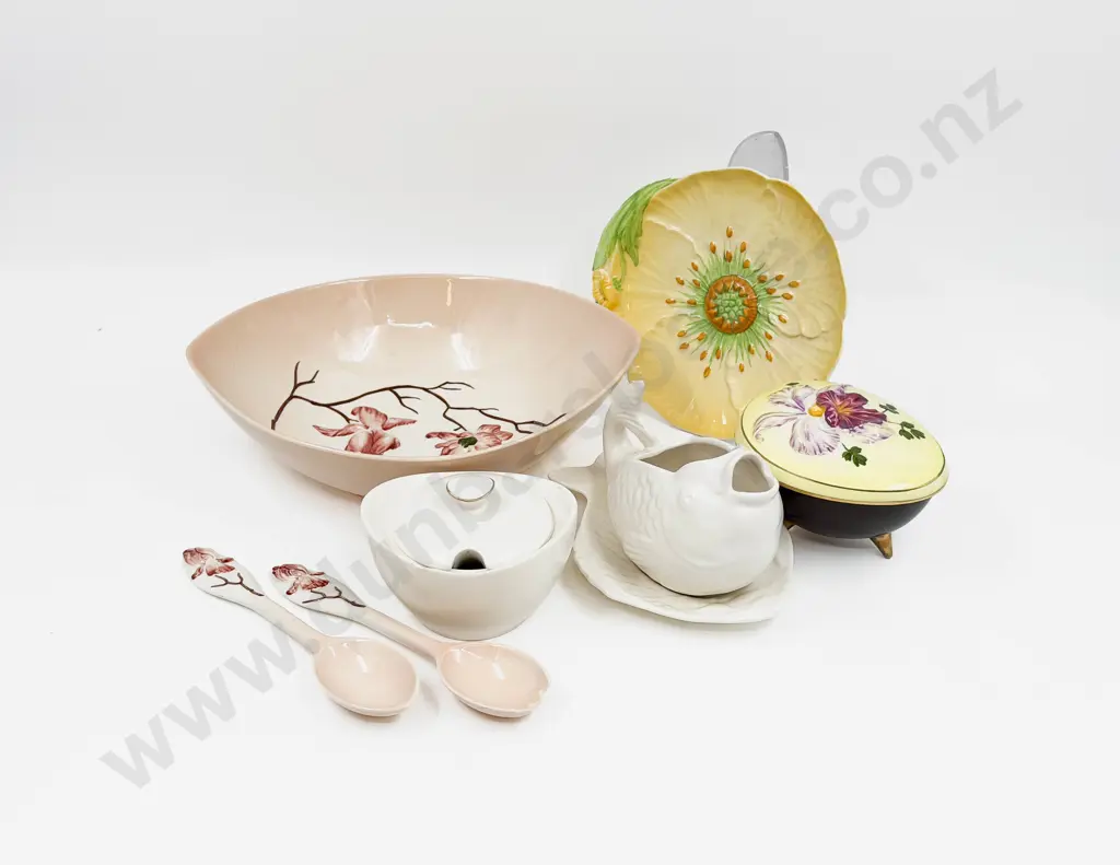 Qty of Assorted China incl Carltonware with Shorter & Sons Fish Form Gravy Boat Image 1++
