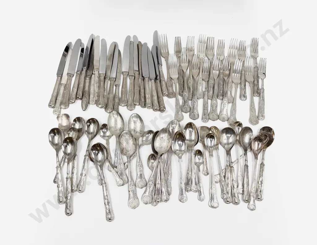Qty of Assorted S/P Kings Pattern Cutlery Image 1++