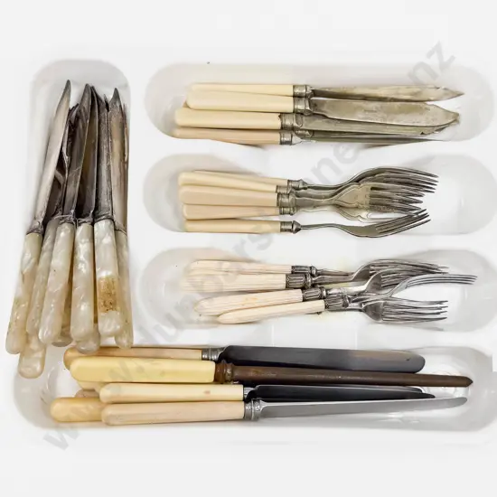 Qty of Assorted Bone Handled & Other S/P Cutlery