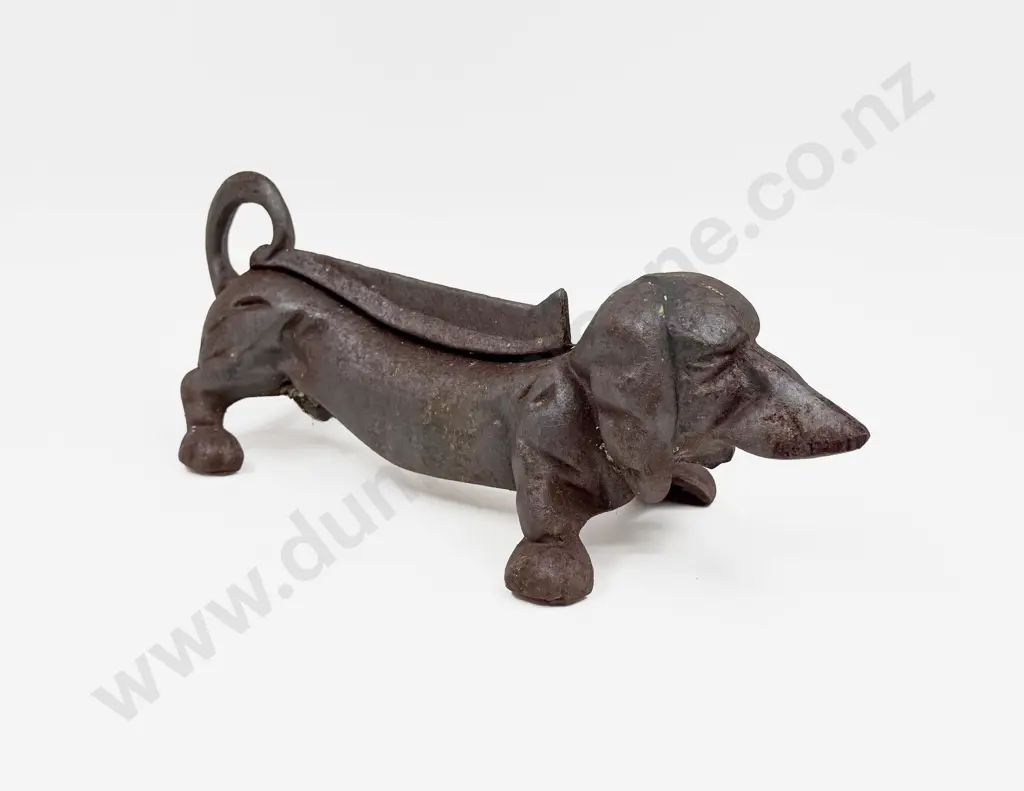 Vintage Cast Iron Dachshund Boot Scraper Image 1++