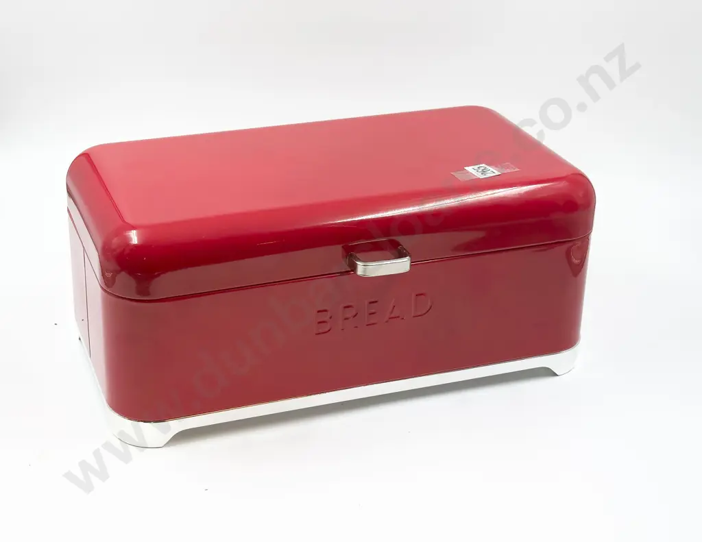 Red KitchenCraft Lovello Bread Bin Image 1++