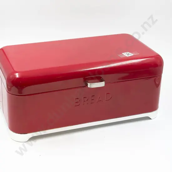 Red KitchenCraft Lovello Bread Bin