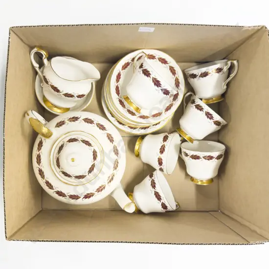 Paragon "Elegance" Pattern Six Place Teaset